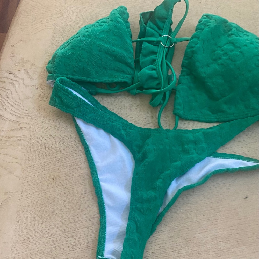 Shein green swim suit New bikini set
